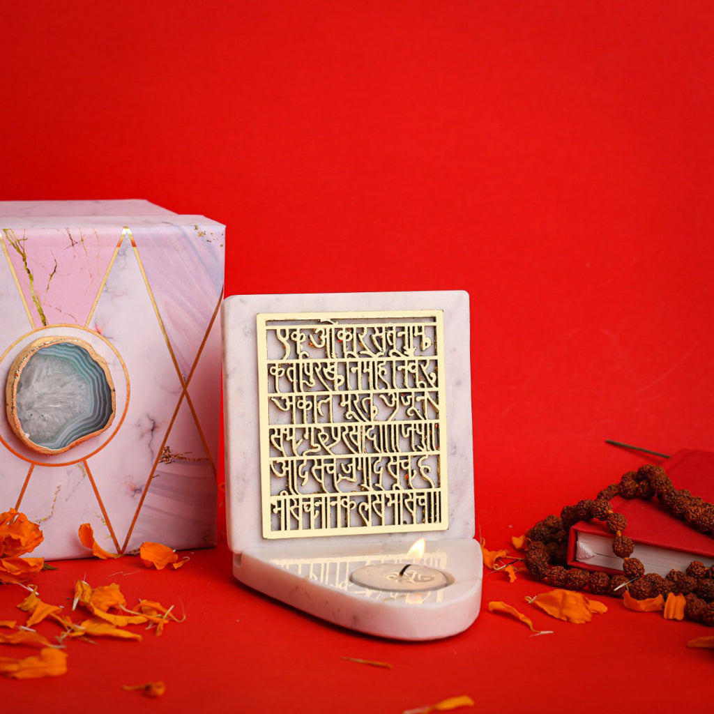 Marble IK ONKAR TeaLight Holder