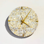 Mother of Pearl Rectangle Wall Clock