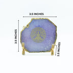 Budha Tree Purple Agate Metal Showpeice