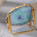 Ik Onkar Mantra Blue Agate Metal Showpeice