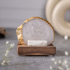 Budha Tree White Agate Tealight Wooden