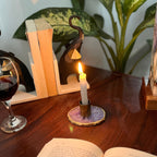 Blue Agate Candle Holders