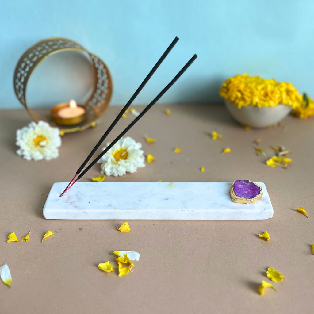 Blue Agate -   marble Incense Holder