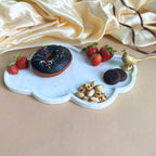 Cloud  Marble Platter (12 inch)