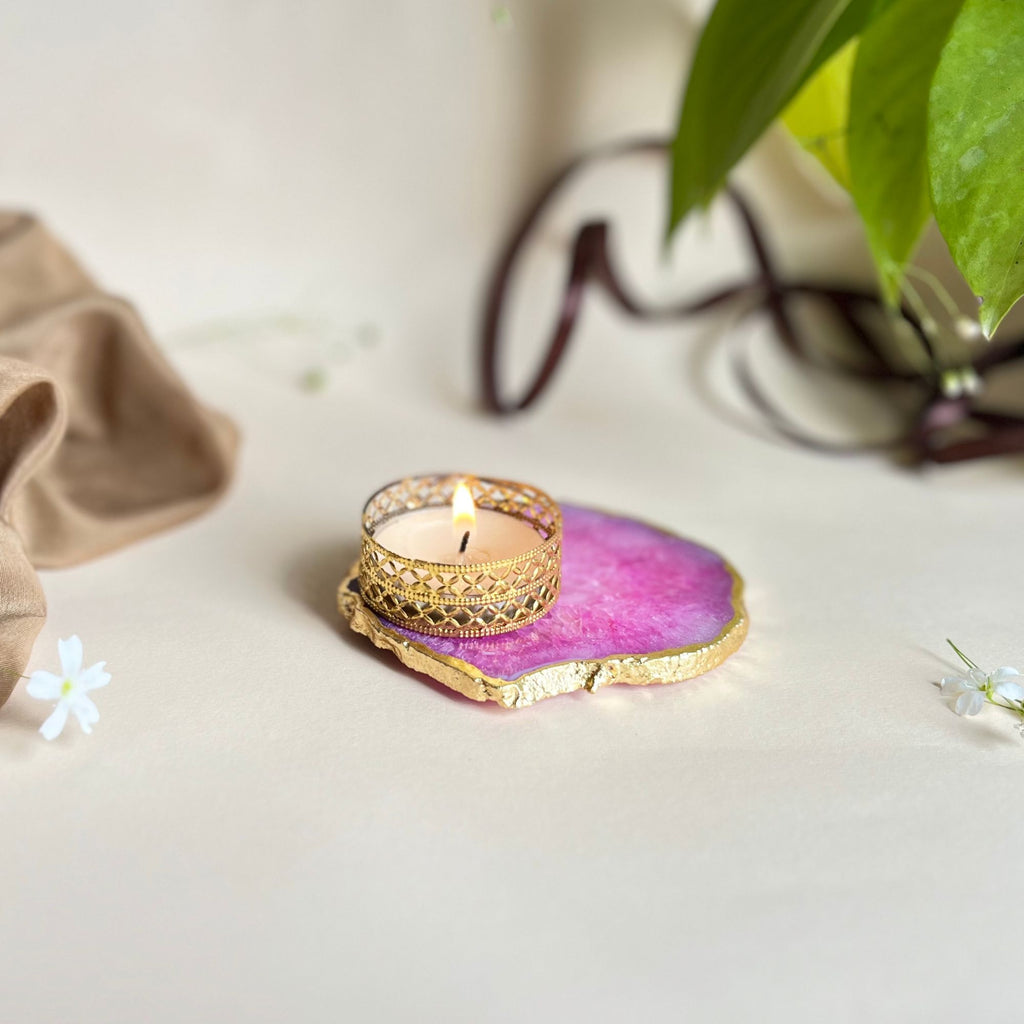 Agate Tealight Holder
