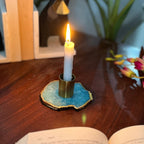Turquoise Agate Candle Holders