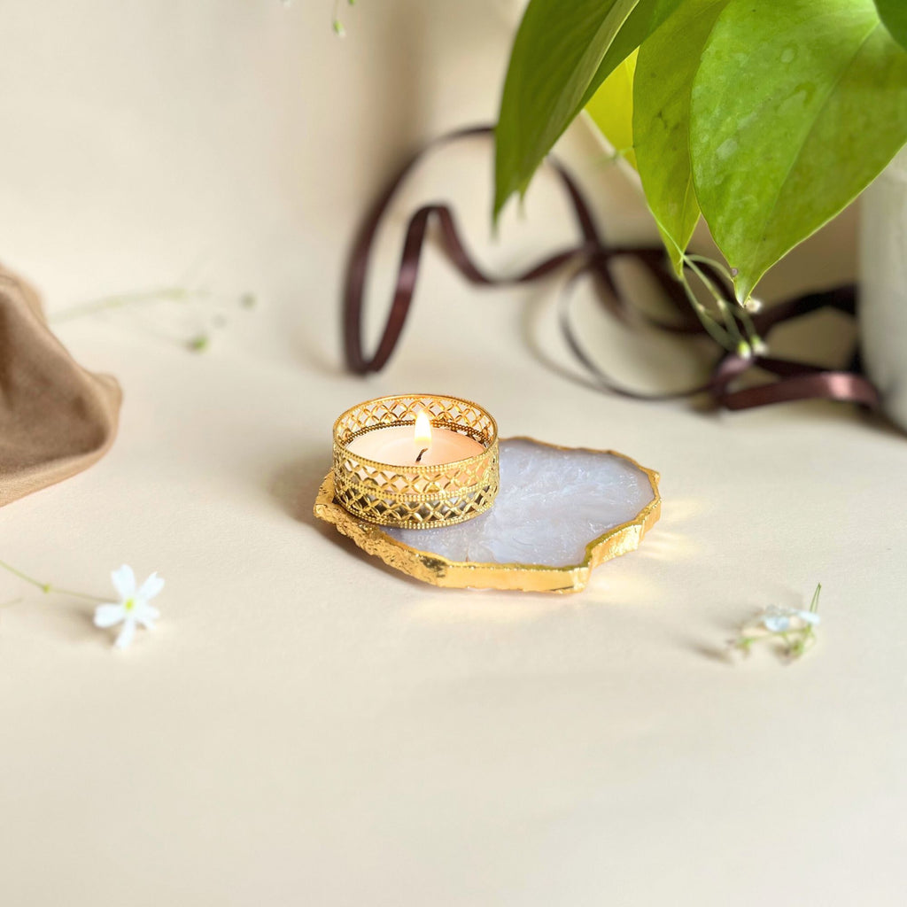 Agate Tealight Holder