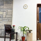 White Marble Round Wall Clock