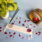 Marble with Agate Gayatri Mantra Agarbatti Stand