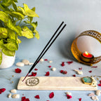 Marble with Agate Guru Ji Agarbatti Stand