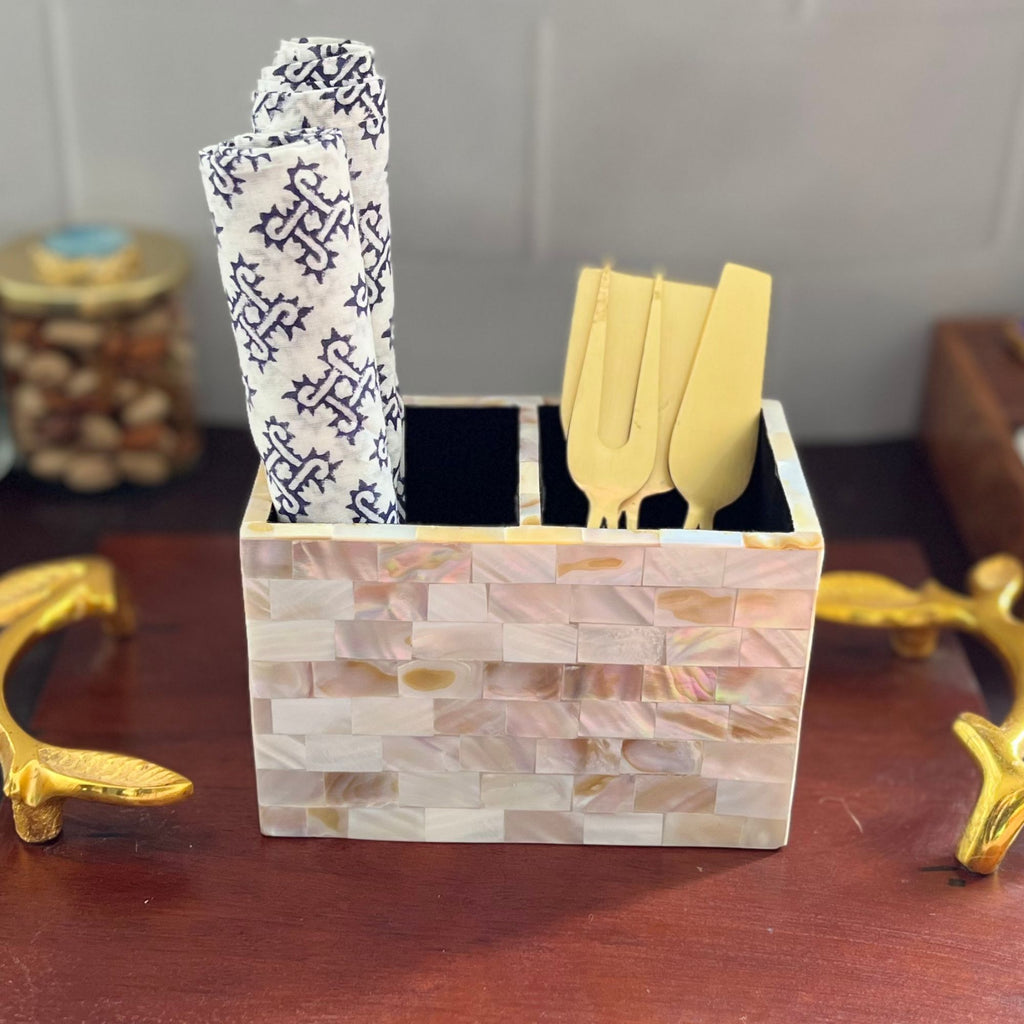 Mother of Pearl Cutlery Holder