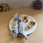 Purple Agate Napkin Rings Set