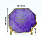 Ik Onkar Mantra Pink Agate Metal Showpeice