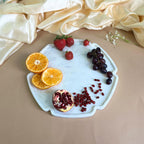 Floral  Marble Platter (8 inch)