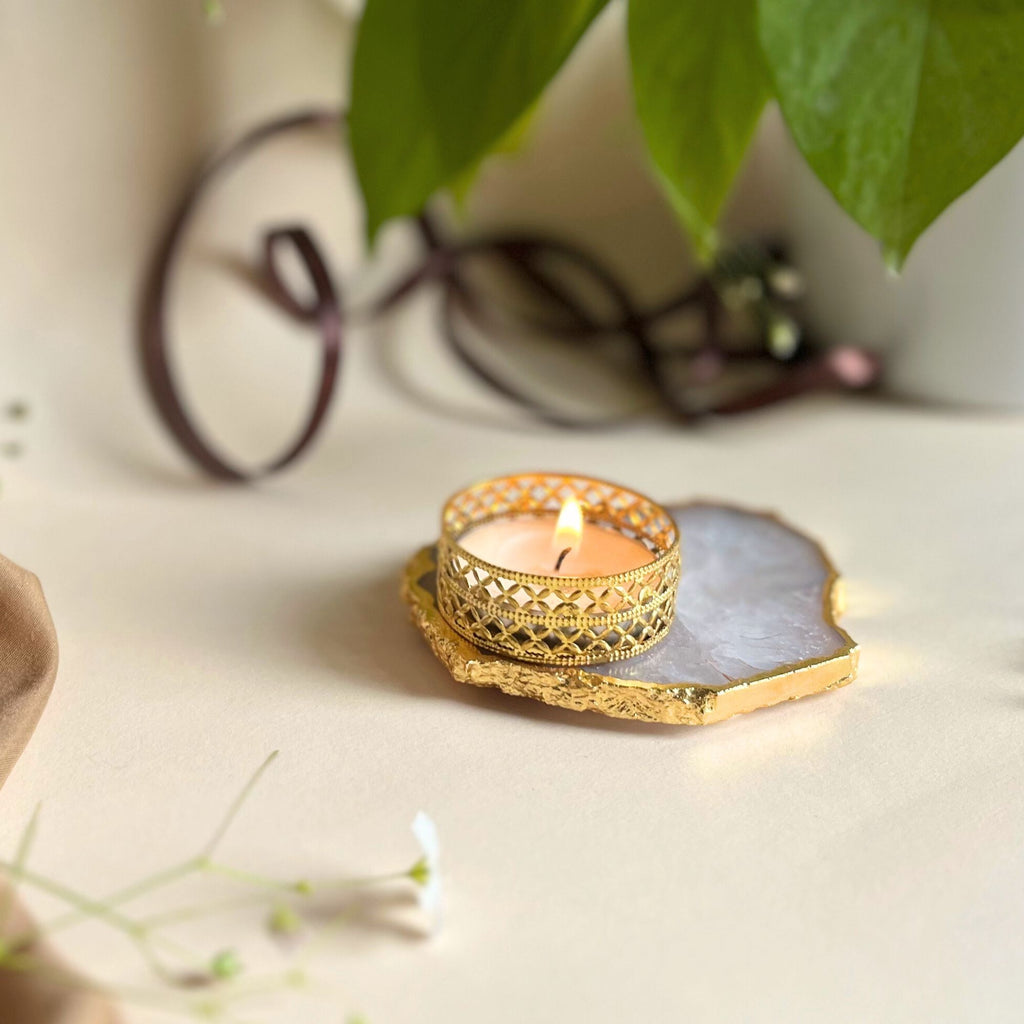 Agate Tealight Holder