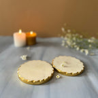 White Marble Round Coaster