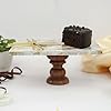 Rectangular Mother of Pearl Cake Stand with Wood stand