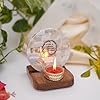 Gayatri Mantra  Tea Light Holder Mother of Pearl with Wood