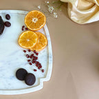 Cross Marble Platter  (8 inch)