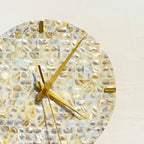 Mother of Pearl Rectangle Wall Clock