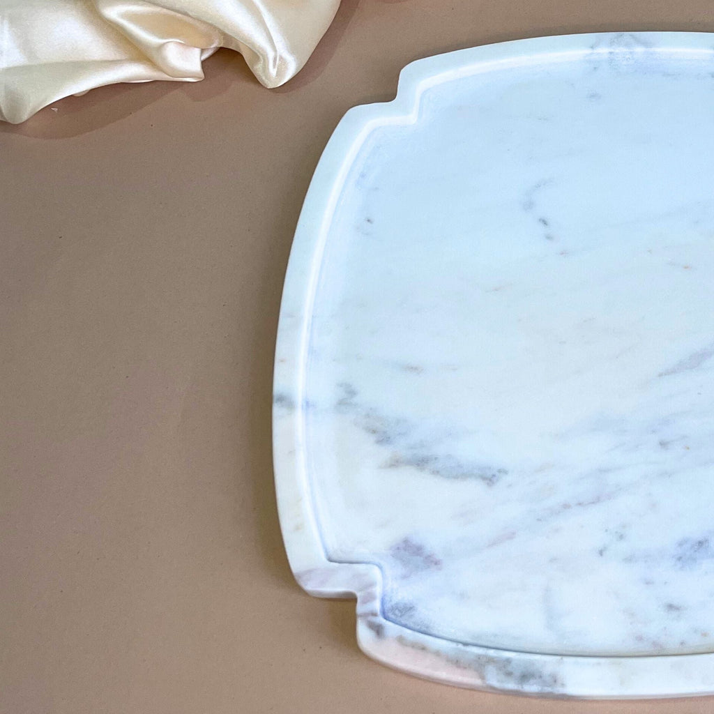 Cross Marble Platter  (8 inch)