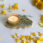 Agate Jai Shree Ram Tea Light Holder, Diwali Decor