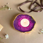 Agate Tealight Candle Holder