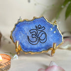 OM - Blue Agate Metal Stand