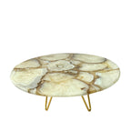 round marble cake stand