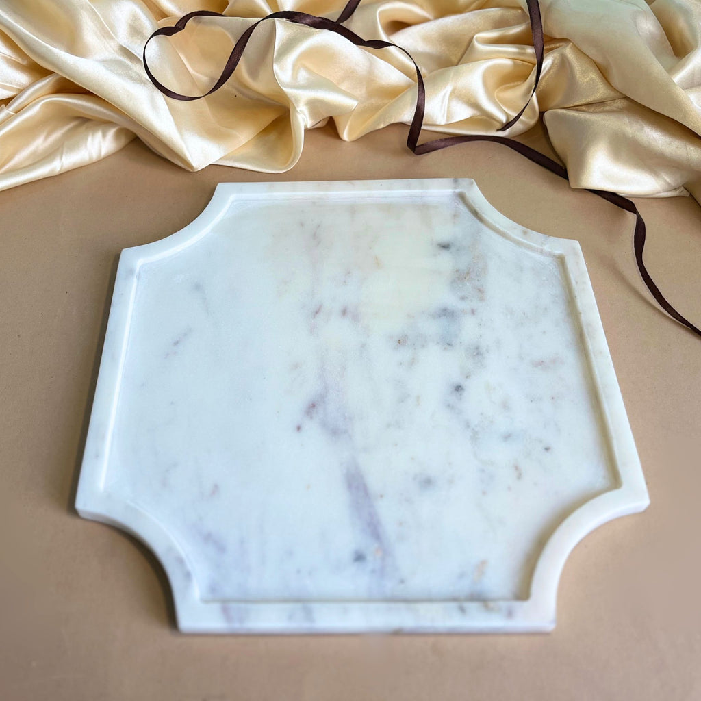 Octagon  Marble Platter (12 inch)