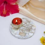 Jai Shree Ram Tea Light Holder Mother of Pearl