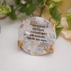 OM Metal Holder with Mother of Pearl Festive