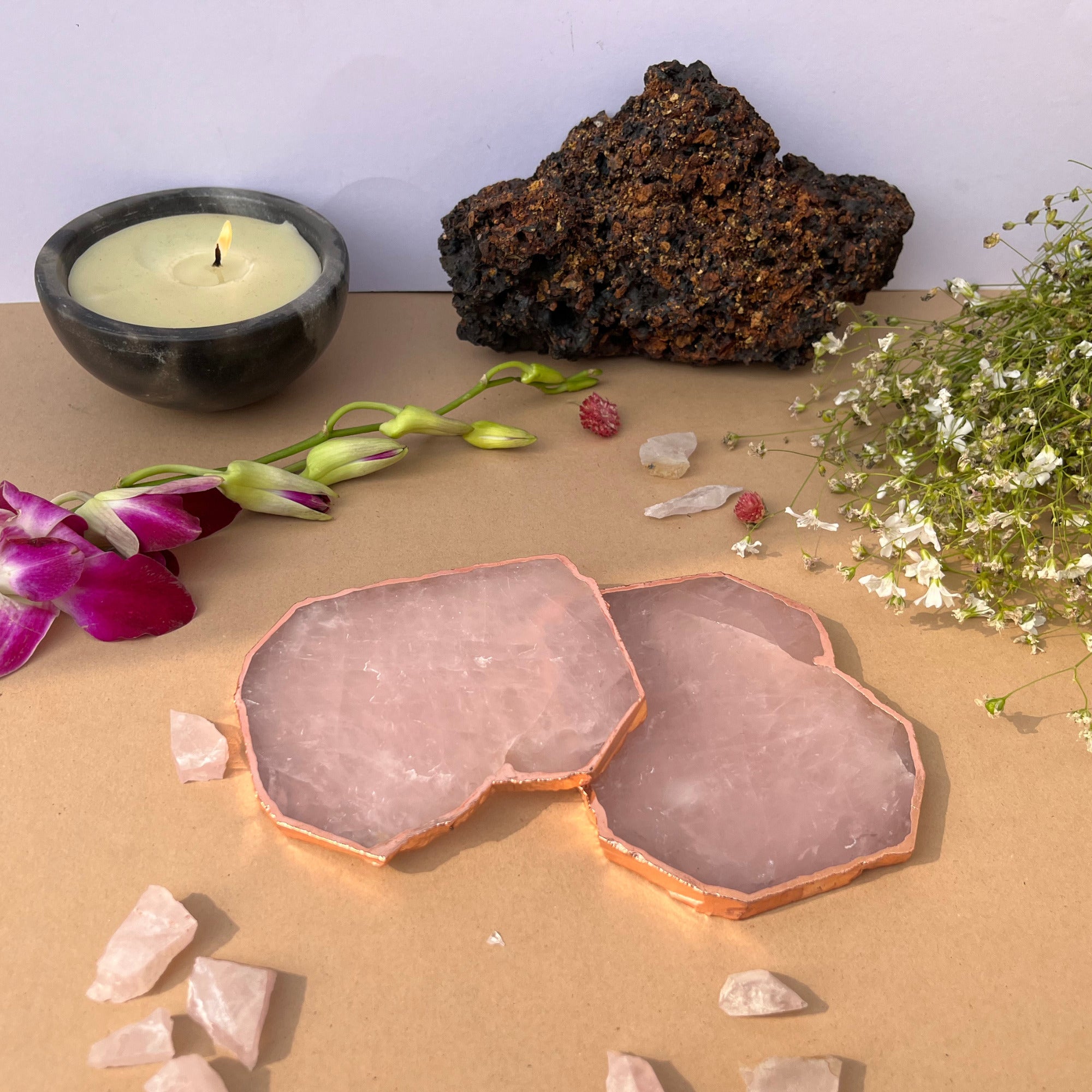 Rose Quartz Coaster