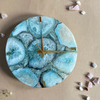 Turquoise  Agate Round Wall Clock