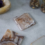 Crystal Agate Stone Coaster Set of 2 Square Table Coaster