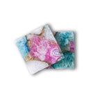 Crystal Agate Stone Coaster Set of 2 Square Table Coaster