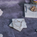Crystal Agate Stone Coaster Set of 2 Square Table Coaster