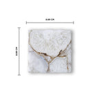 Crystal Agate Stone Coaster Set of 2 Square Table Coaster