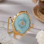 Evil Eye Turquoise Agate Metal Showpeice