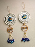 Turquoise Shubh Labh Om Door Hangings