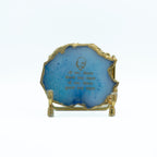 Guru Ji Mantra Turquoise Agate Metal Showpeice
