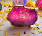 Agate OM Small Back Side Tealight- Purple