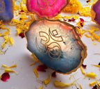 Agate OM Small Back Side Tealight- Turquoise