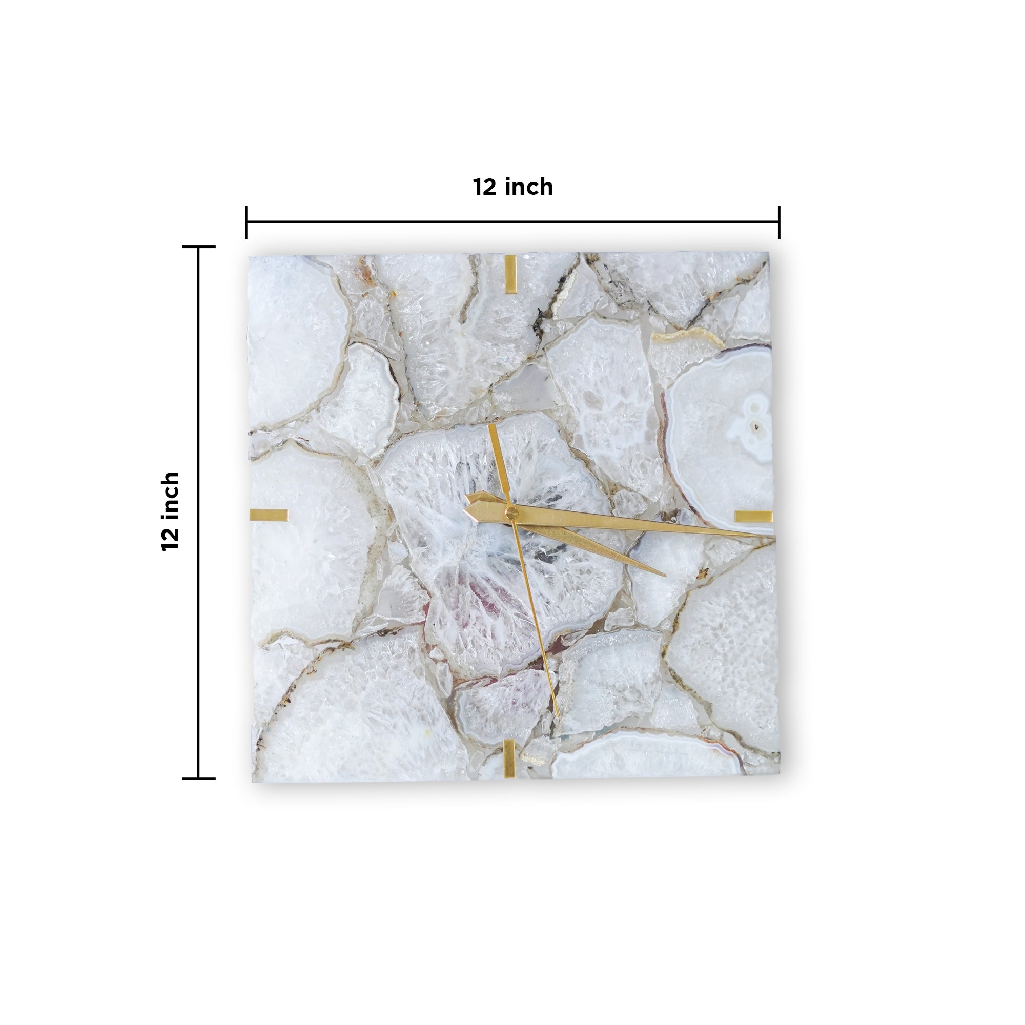 Agate Square Wall Clock