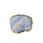 Agate Zodiac Coaster Aquarius-Blue