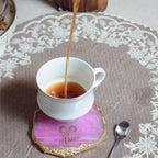 Agate Zodiac Coaster Aries-Pink