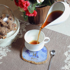 Agate Zodiac Coaster Pisces-Blue