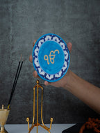 Ik onkar Handcrafted Blue Pottery Showpiece