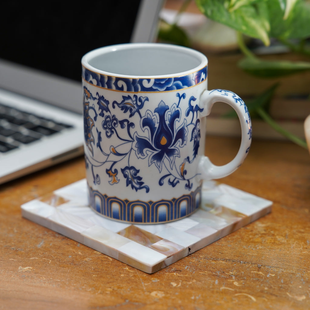 Mother of Pearl Square Coaster