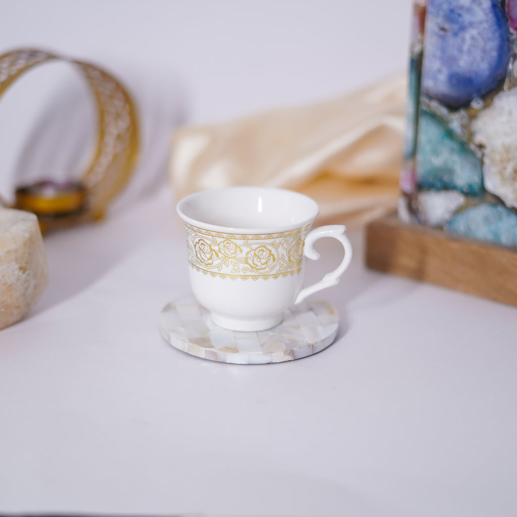 Mother of Pearl Square Coaster